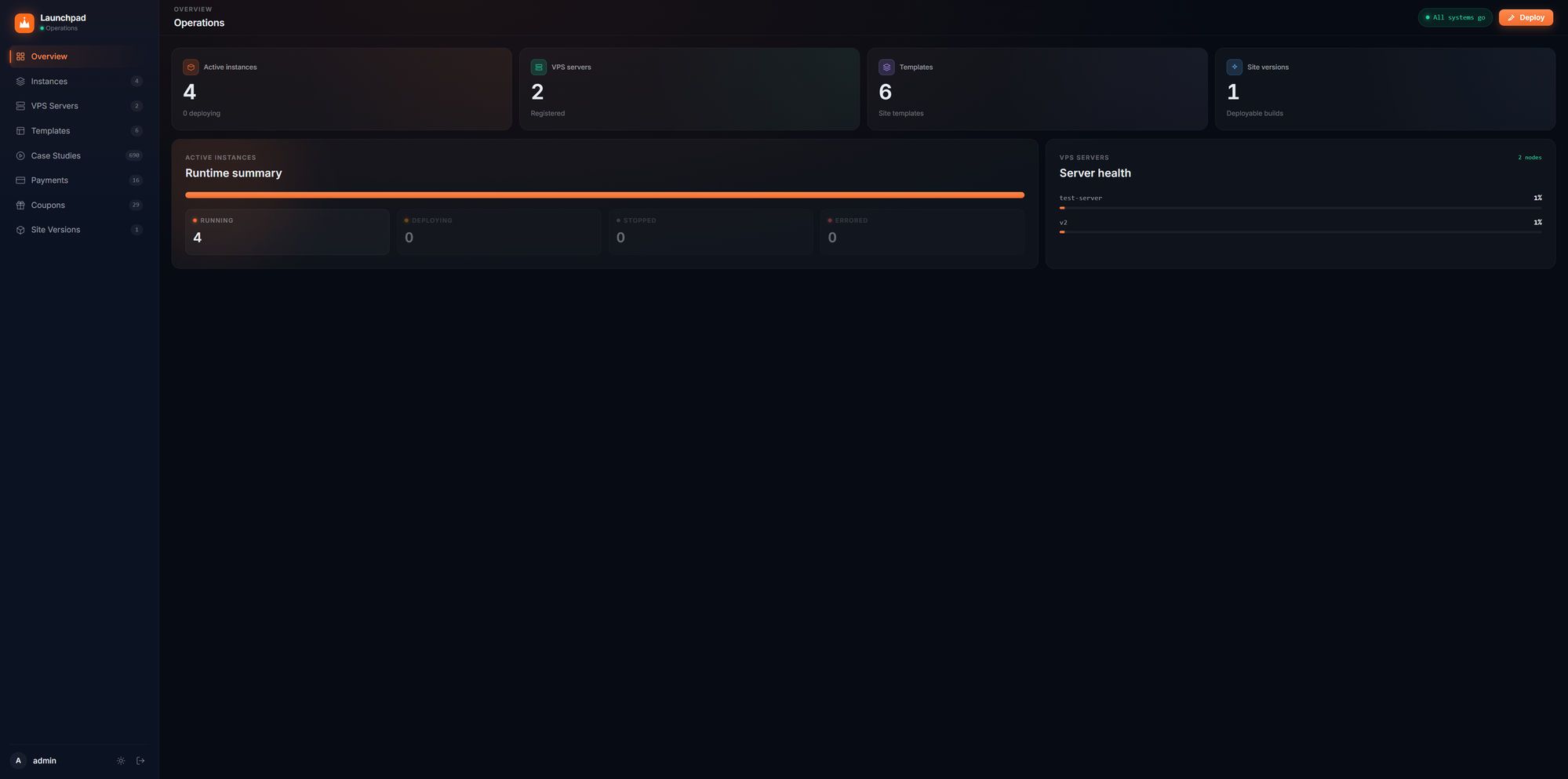 Launchpad, full page