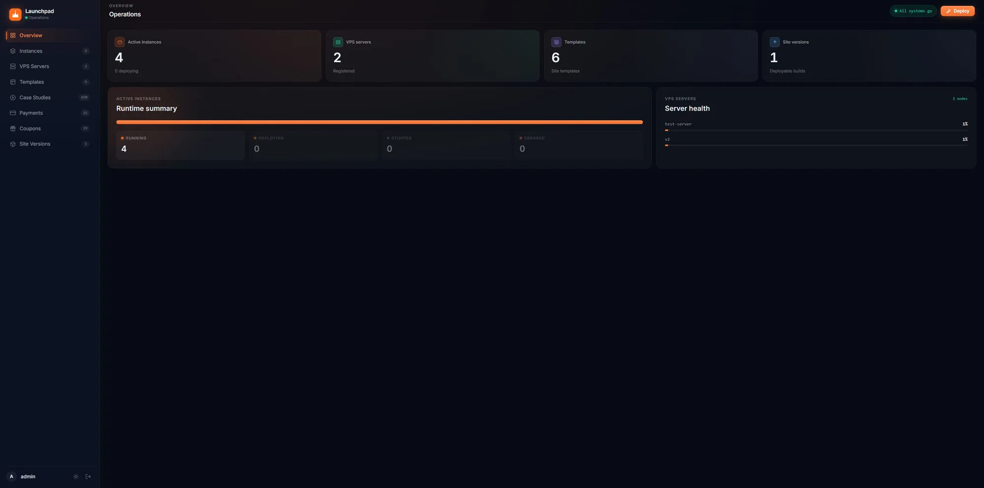 Launchpad, full page